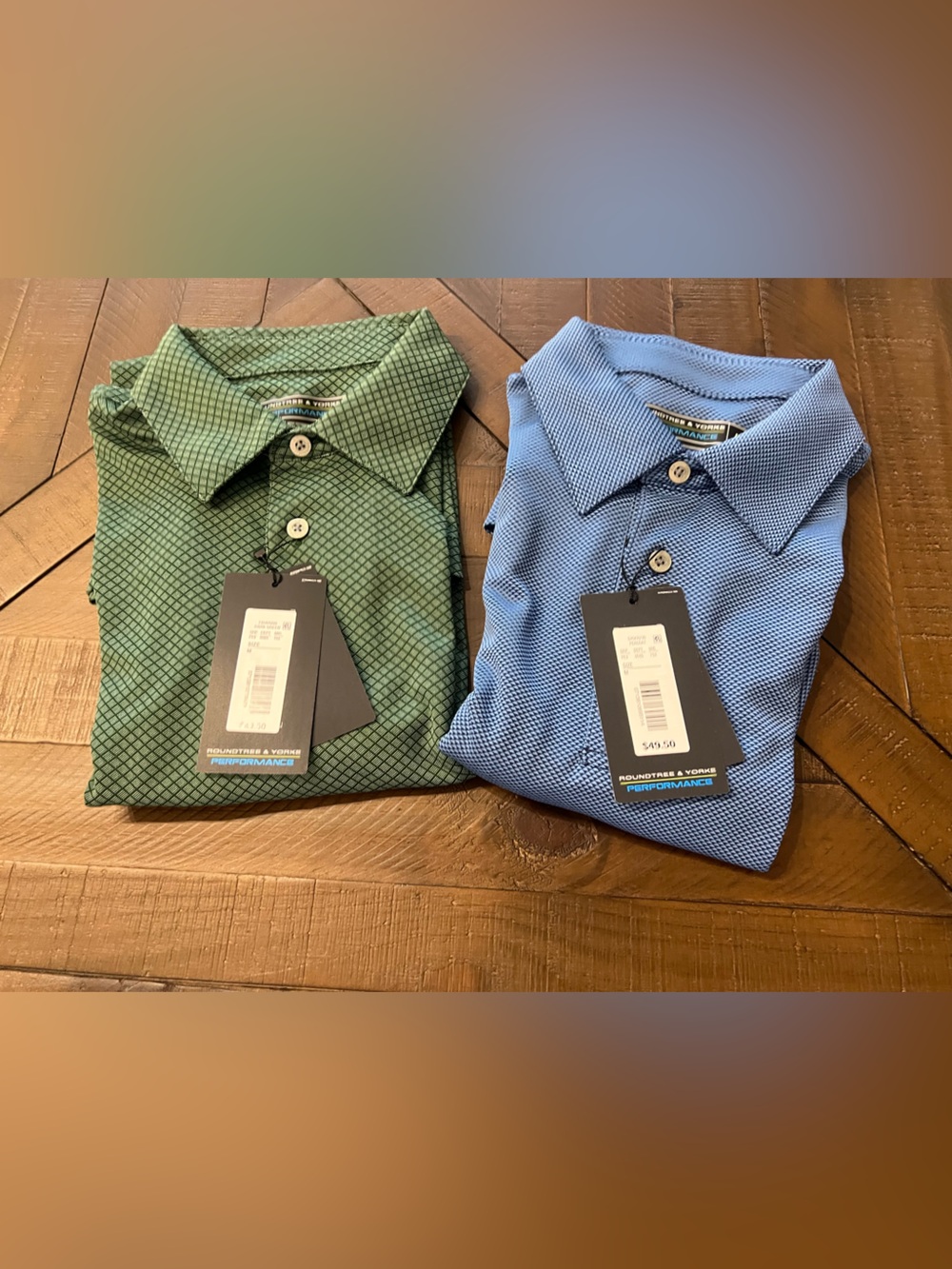 Roundtree & Yorke Bundle - 2 Golf polos in Green and Blue
